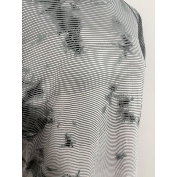 Lululemon Swiftly Tech T-Shirt Womens 12 Gray White Tie-Dye Gym Activewear Yoga - Picture 13 of 13